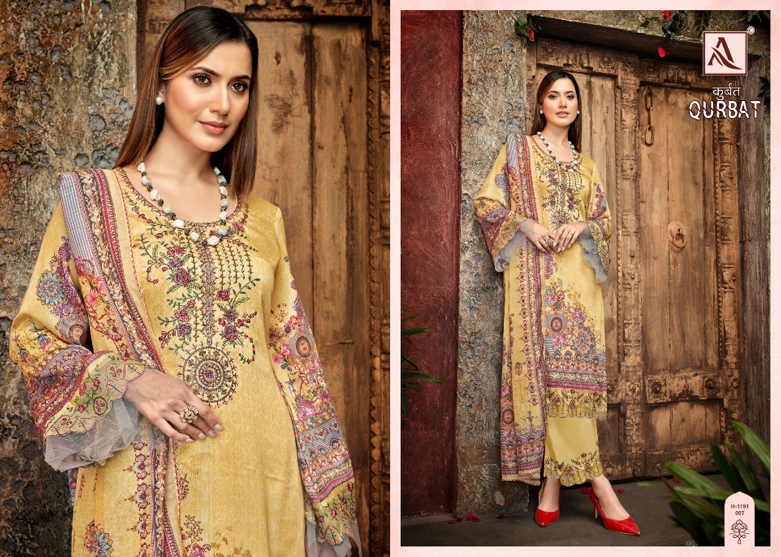 Qurbat 8 By Alok 001-008 Pakistani Suits Catalog
